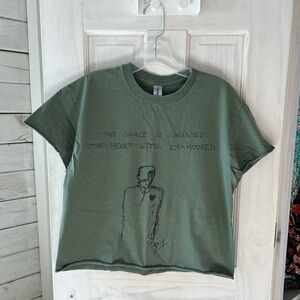 Hozier graphic band t-shirt medium cropped length